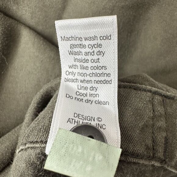 Athleta Tank Top Womens Small Green Hayes Olive Army Outdoor Longline Lyocell - Picture 7 of 11